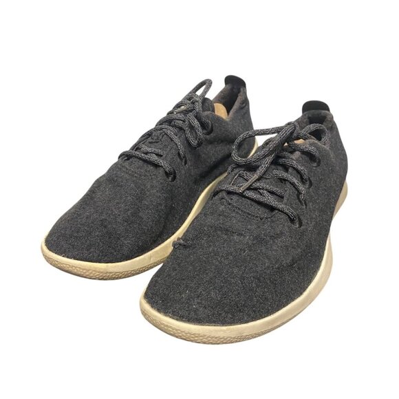 Allbirds Mens Wool Runners WRM11 Black Lace-Up Sneakers With Minor Wear - Picture 15 of 16